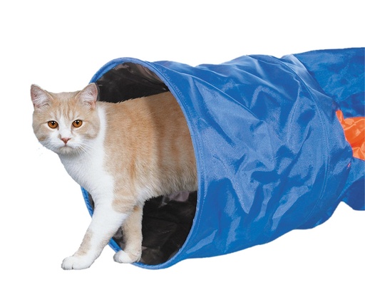 [NB80221] Kattentunnel 115 x 30 cm blauw