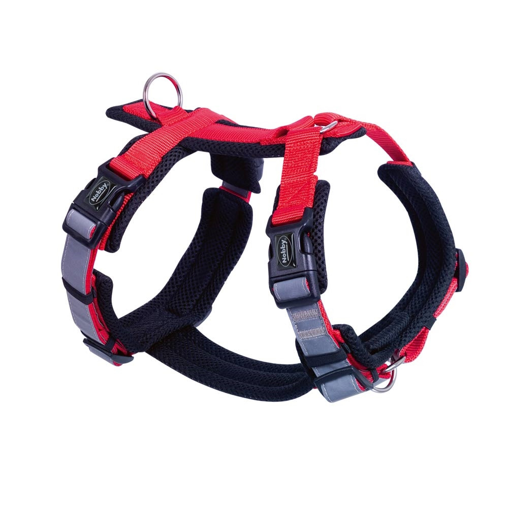 Harnas "DAGELIJKS WANDELCOMFORT" M: borst: 36-48 cm, taille: 57-76 cm rood