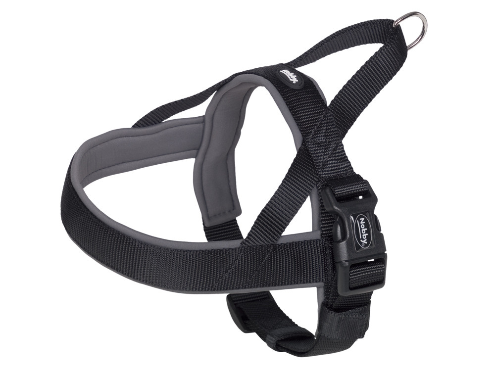 NOORSE Harnas "Classic Preno" L: 50-64 cm + 42 cm; b: 25/35 mm zwart/grijs