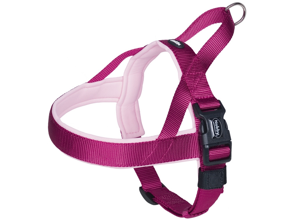 NOORSE Harnas "Classic Preno" L: 68-85 cm + 54 cm; b: 40/45 mm rasberry/roze