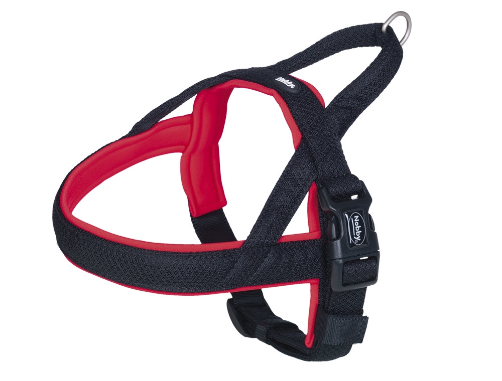 NOORSE Harnas "Mesh Preno" L: 50-64 cm + 42 cm; b: 25/35 mm rood