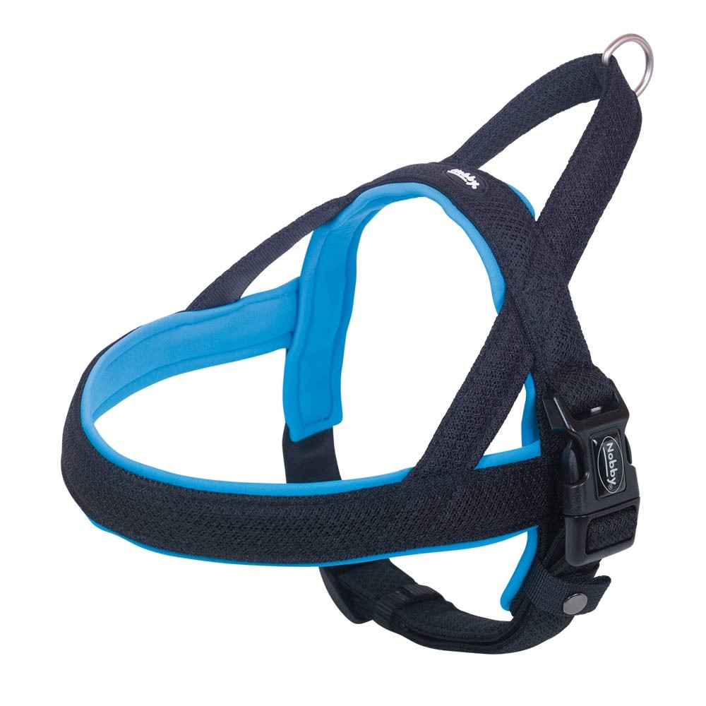 NOORSE Harnas "Mesh Preno" L: 50-64 cm + 42 cm; b: 25/35 mm licht blauw