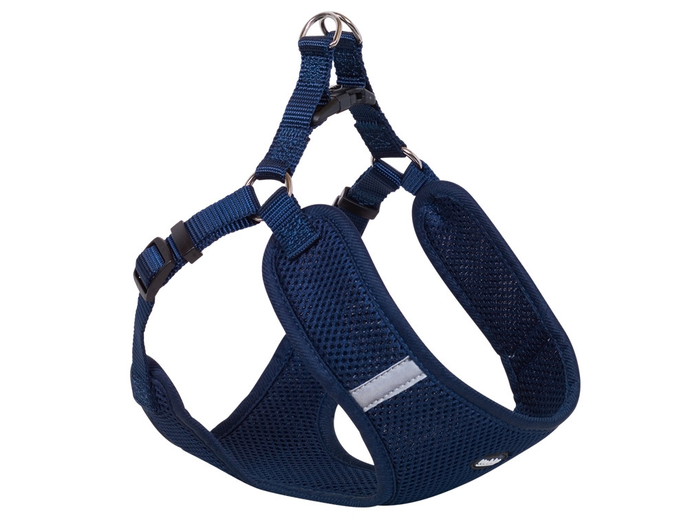 Harnas "Mesh Reflect" B: 15 mm; L: 48-56cm + 50cm blauw
