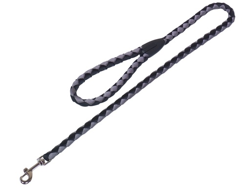 [NB8070605] Lijn "Corda" L: 100 cm; b: 12 mm zwart/grijs