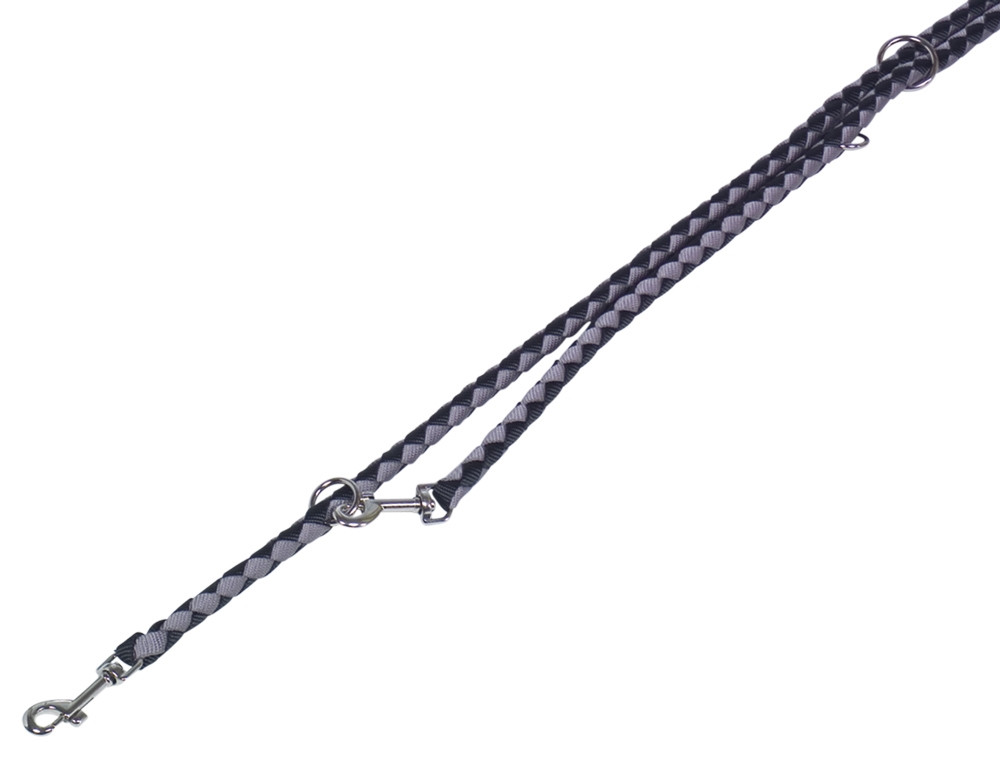 Trainingslijn "Corda" L: 200 cm; b: 12 mm zwart/grijs