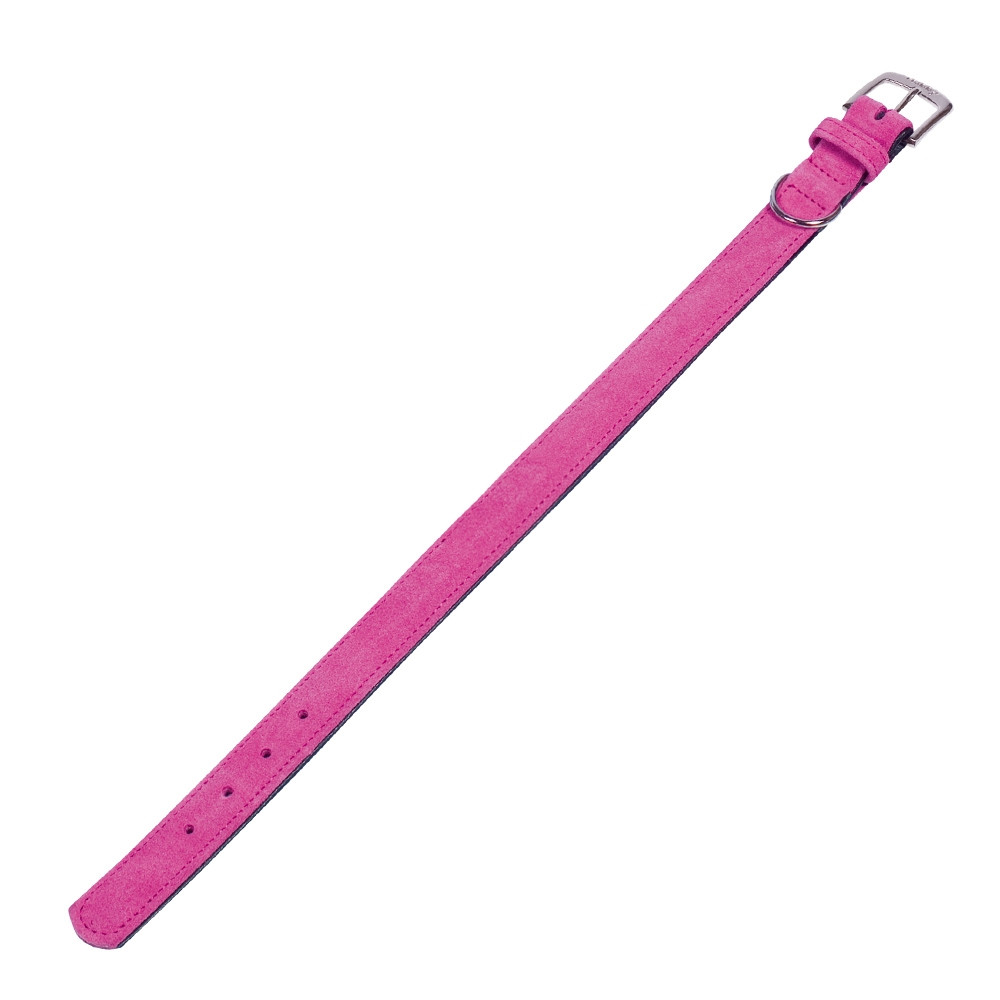 Kraag "VELOURS" 47 cm (38-44 cm); 22/25 mm fuchsia (Passie)
