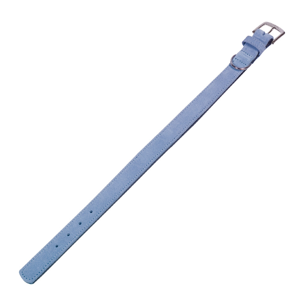 Kraag "VELOURS" 52 cm (41-49 cm); 25/28 mm licht blauw (Lucht)