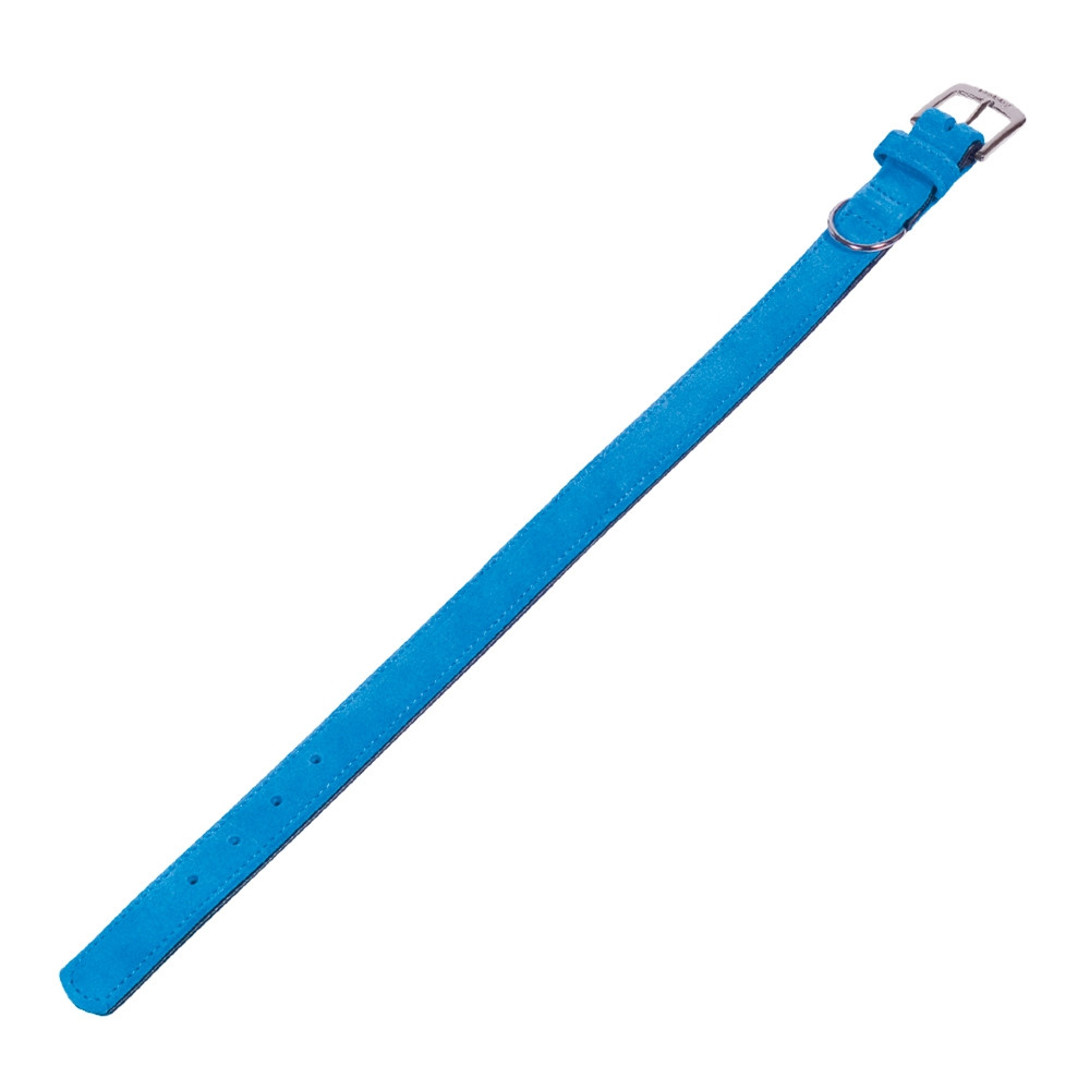 Kraag "VELOURS" 52 cm (41-49 cm); 25/28 mm turquoise