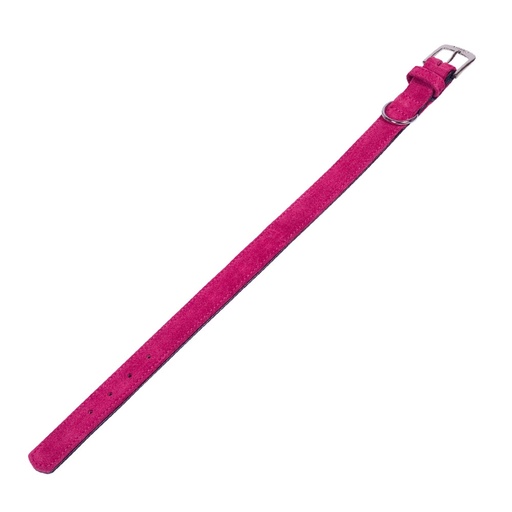[NB8090564] Kraag "VELOURS" 52 cm (41-49 cm); 25/28 mm cherry (Gerbera)