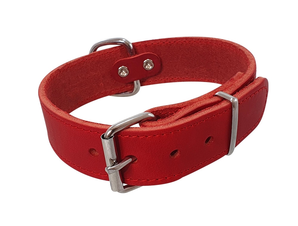 Kraag "TABIL" extra breed 45 cm (34-40 cm), 30 mm rood