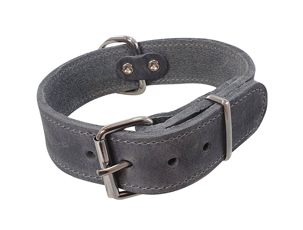 Kraag "TABIL" extra breed 45 cm (34-40 cm), 30 mm grijs