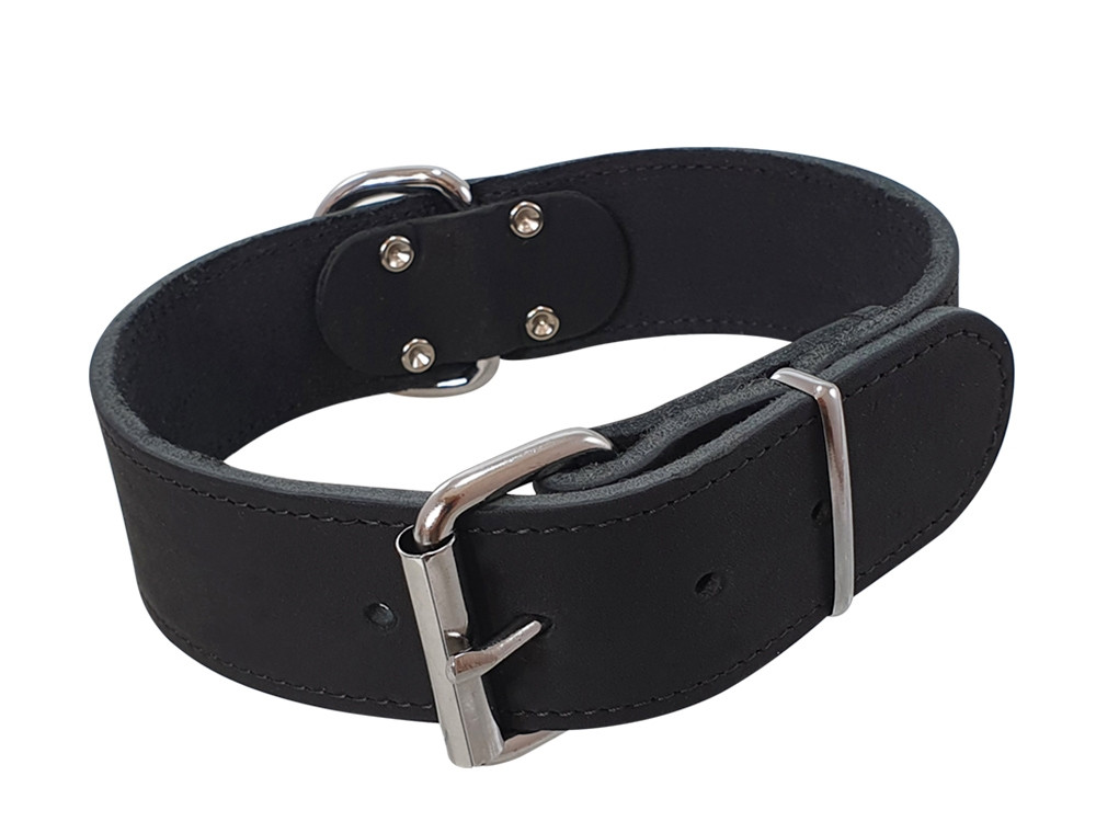 Kraag "TABIL" extra breed 55 cm (43-51 cm), 40 mm zwart