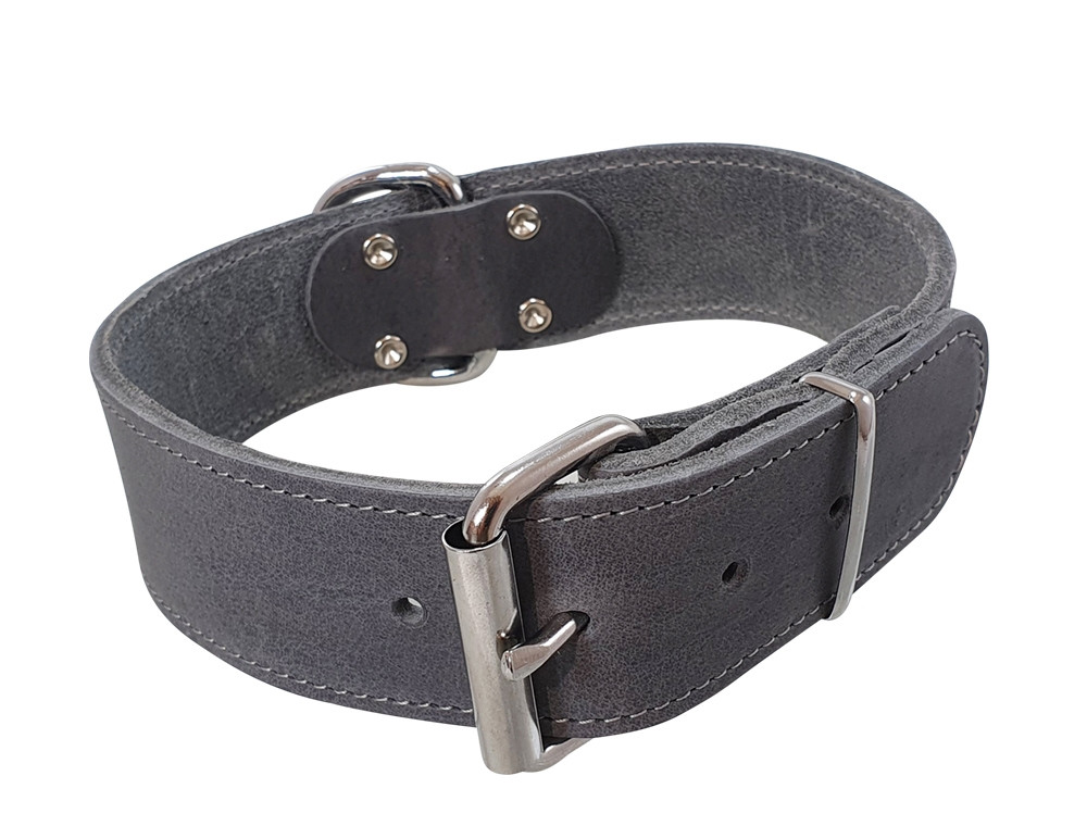 Kraag "TABIL" extra breed 55 cm (43-51 cm), 40 mm grijs