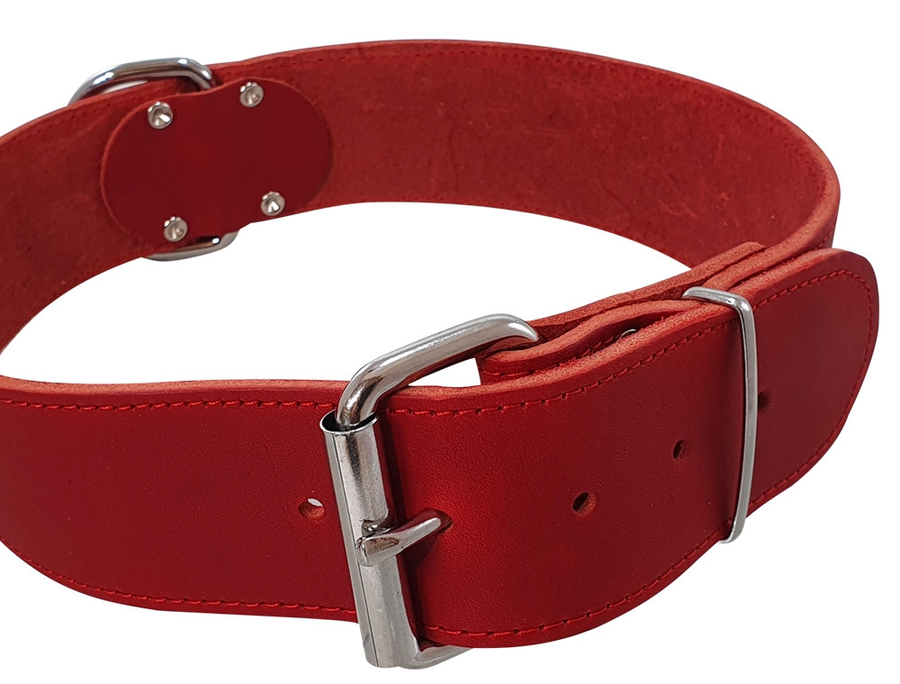 Kraag "TABIL" extra breed 75 cm (61-71 cm), 50 mm rood