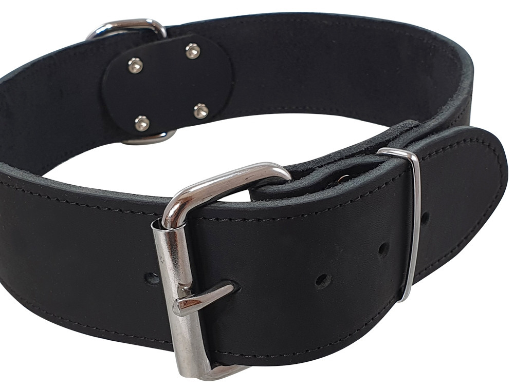 Kraag "TABIL" extra breed 75 cm (61-71 cm), 50 mm zwart