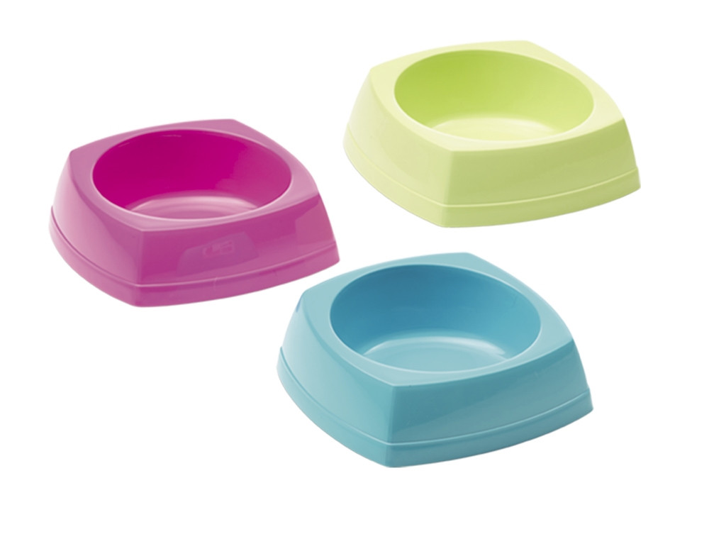 Plastic kom 16,0 x 16,0 x 5,5 cm Mix kleuren 