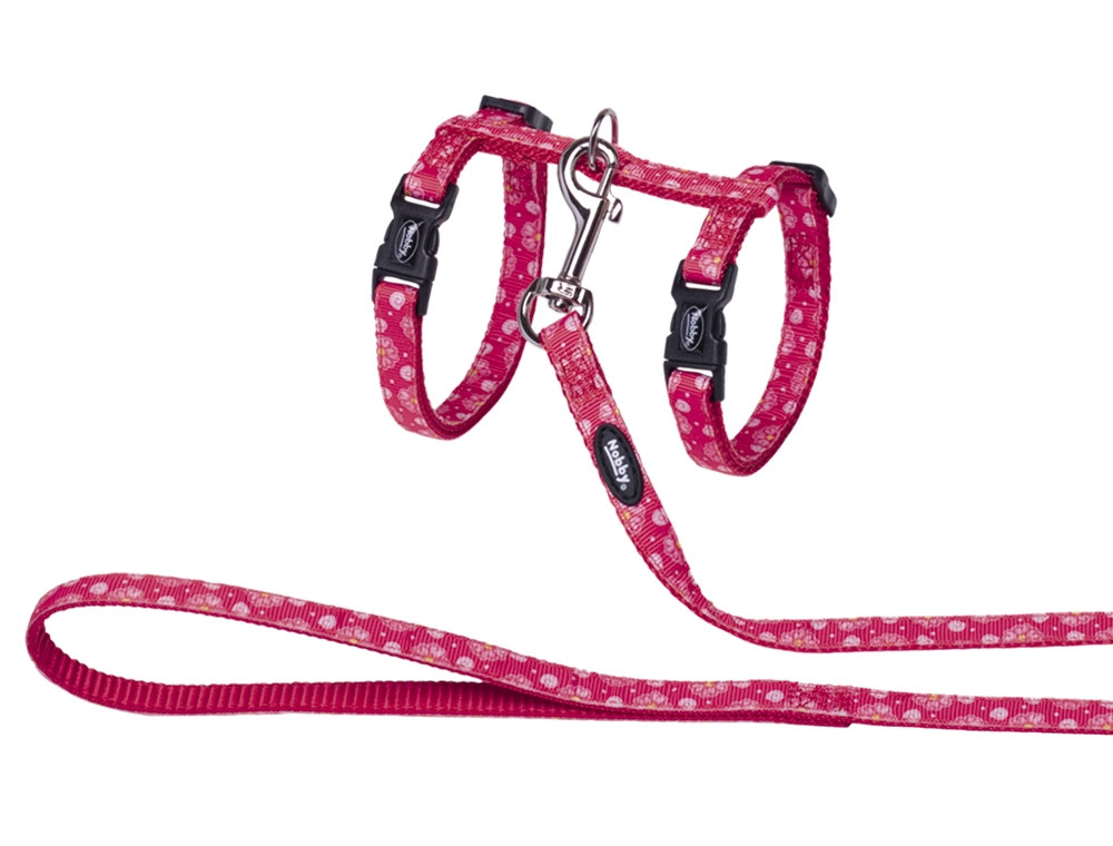 Kattenset "Bloem Rood"