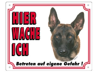 [NB93239] Waarschuwingsbord voor Mechelaar 250 x 200 mm 